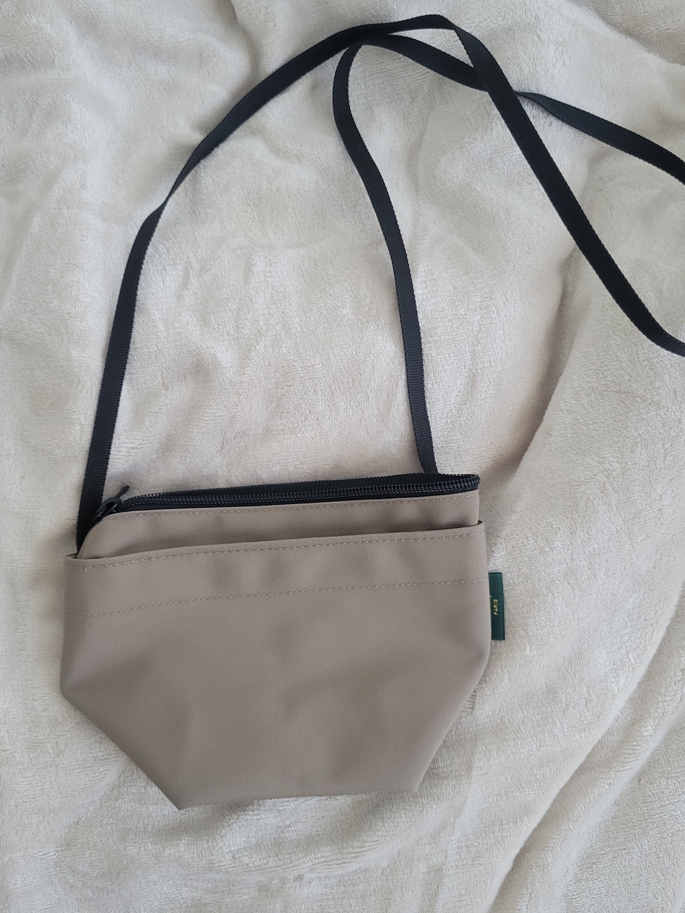 Hervé Chapelier Taupe Crossbody Mini Bag